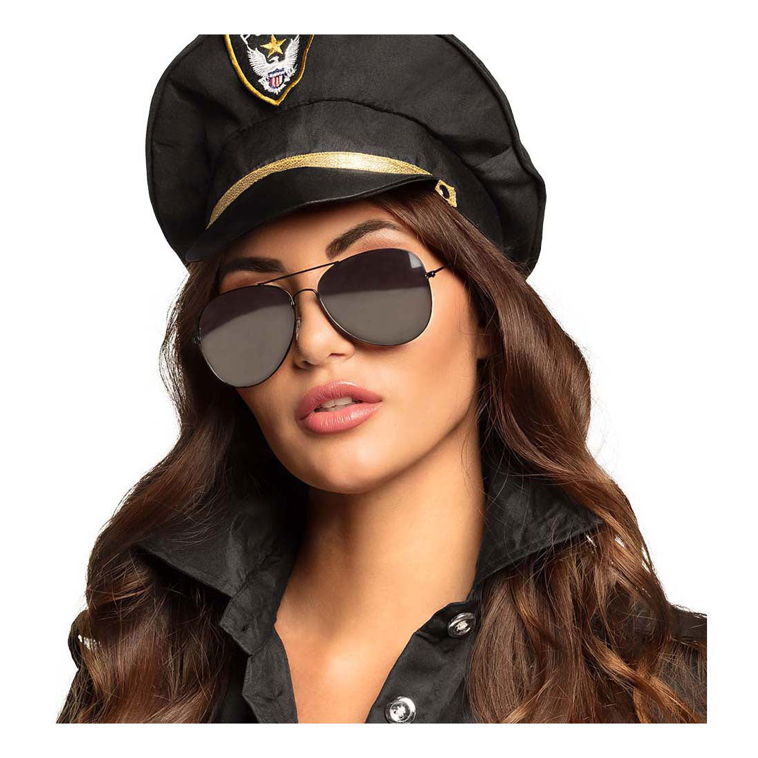 Police de lunettes de fête