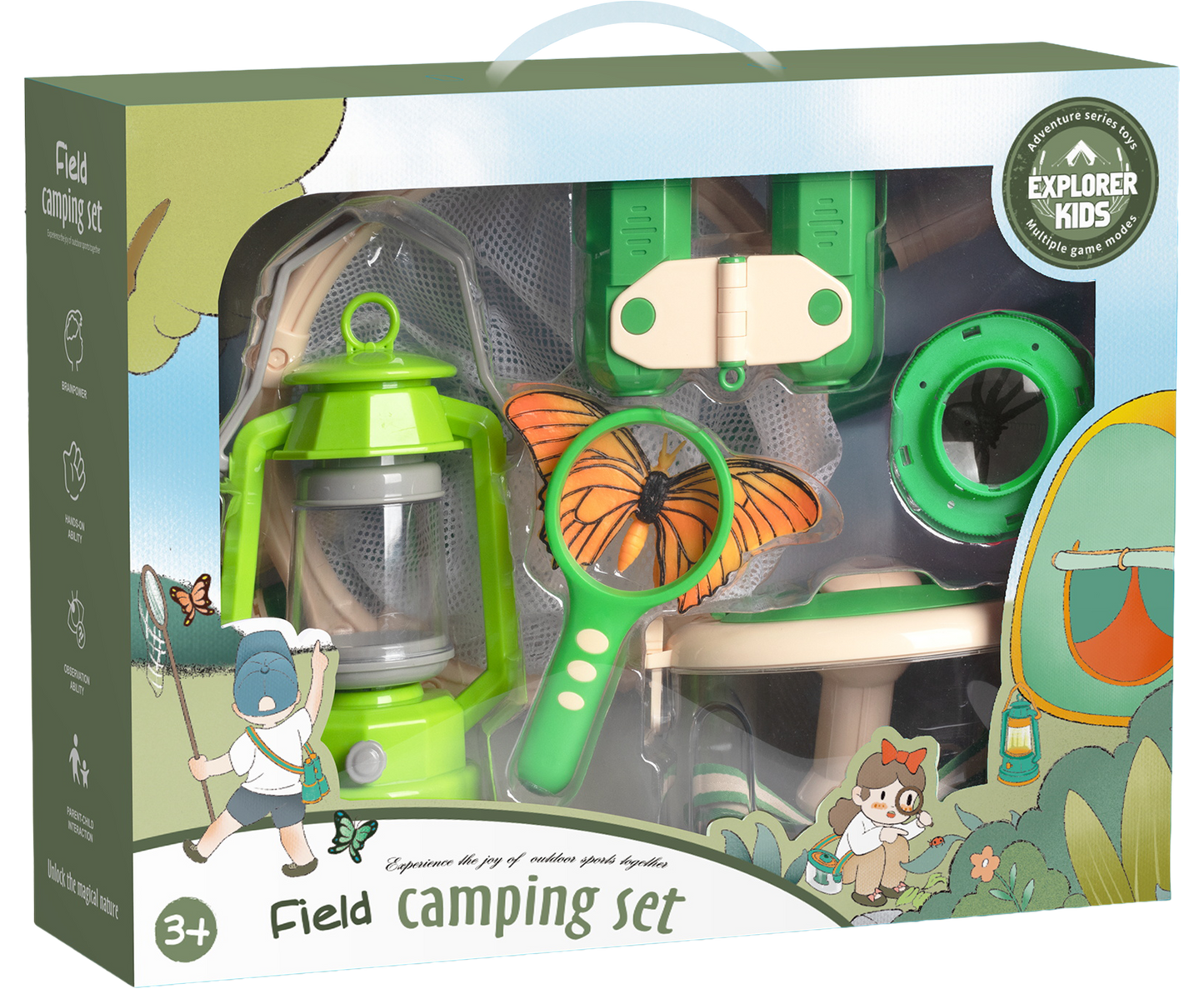 Ensemble de camping pour enfants Byomic 8 pièces