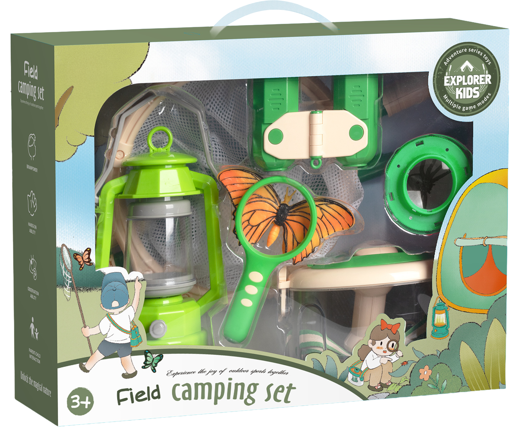 Ensemble de camping pour enfants Byomic 8 pièces