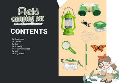 Ensemble de camping pour enfants Byomic 8 pièces