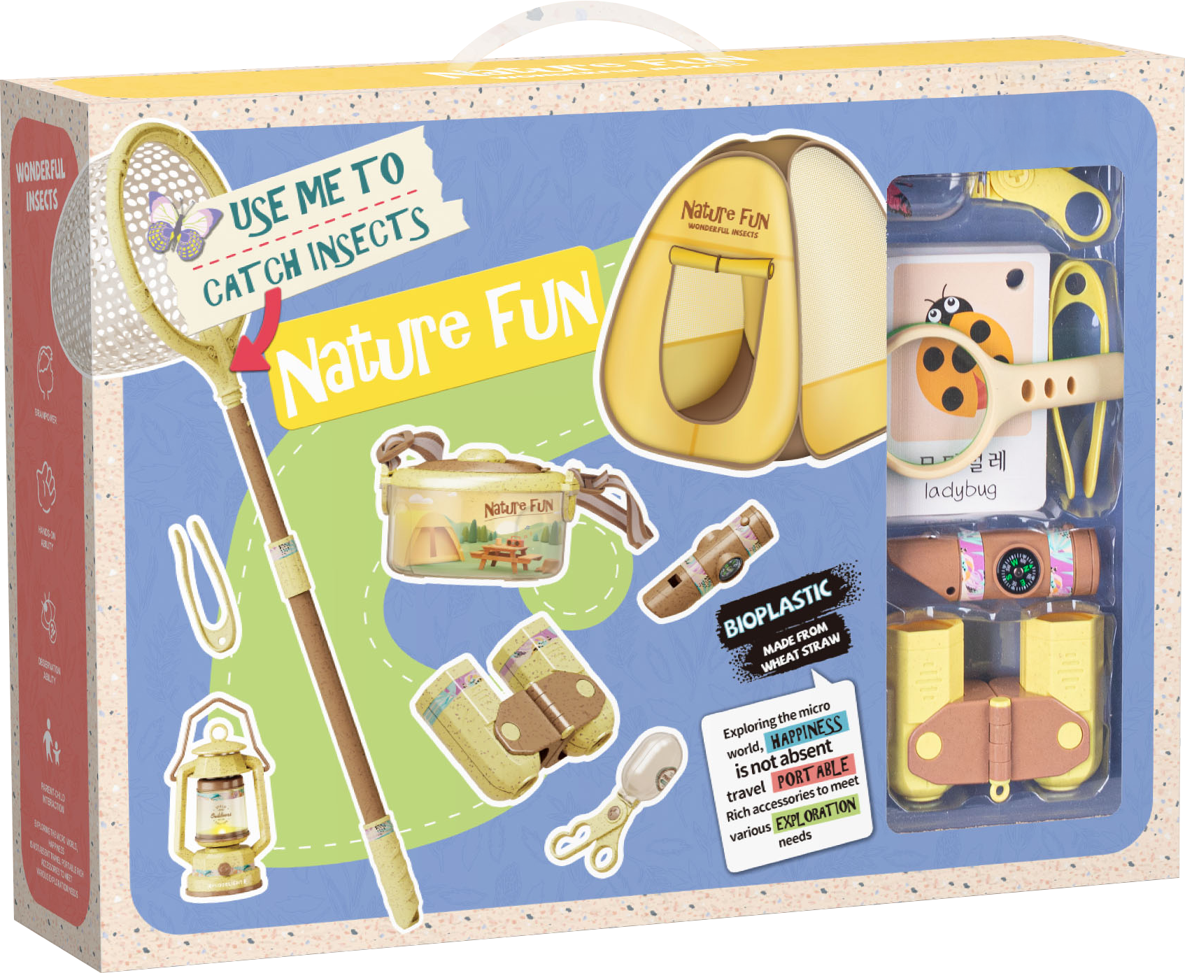 Byomic ensemble d'exploration d'insectes pour enfants xl 21 pièces