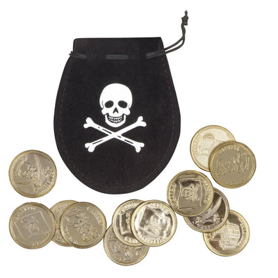 Boland Geldbuidel Pirate + 12 pièces