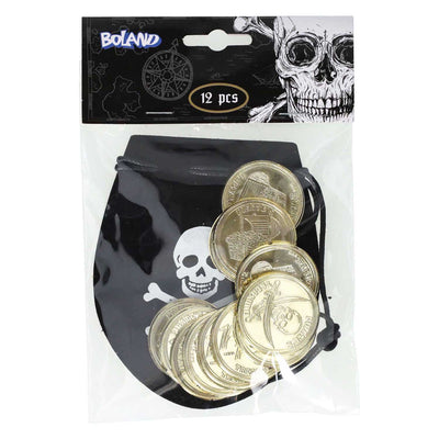 Boland Geldbuidel Pirate + 12 pièces