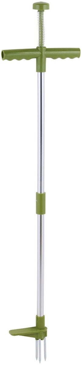 Désherbant Kinzo – désherbant avec manche long – 100 cm – avec 3 dents en métal