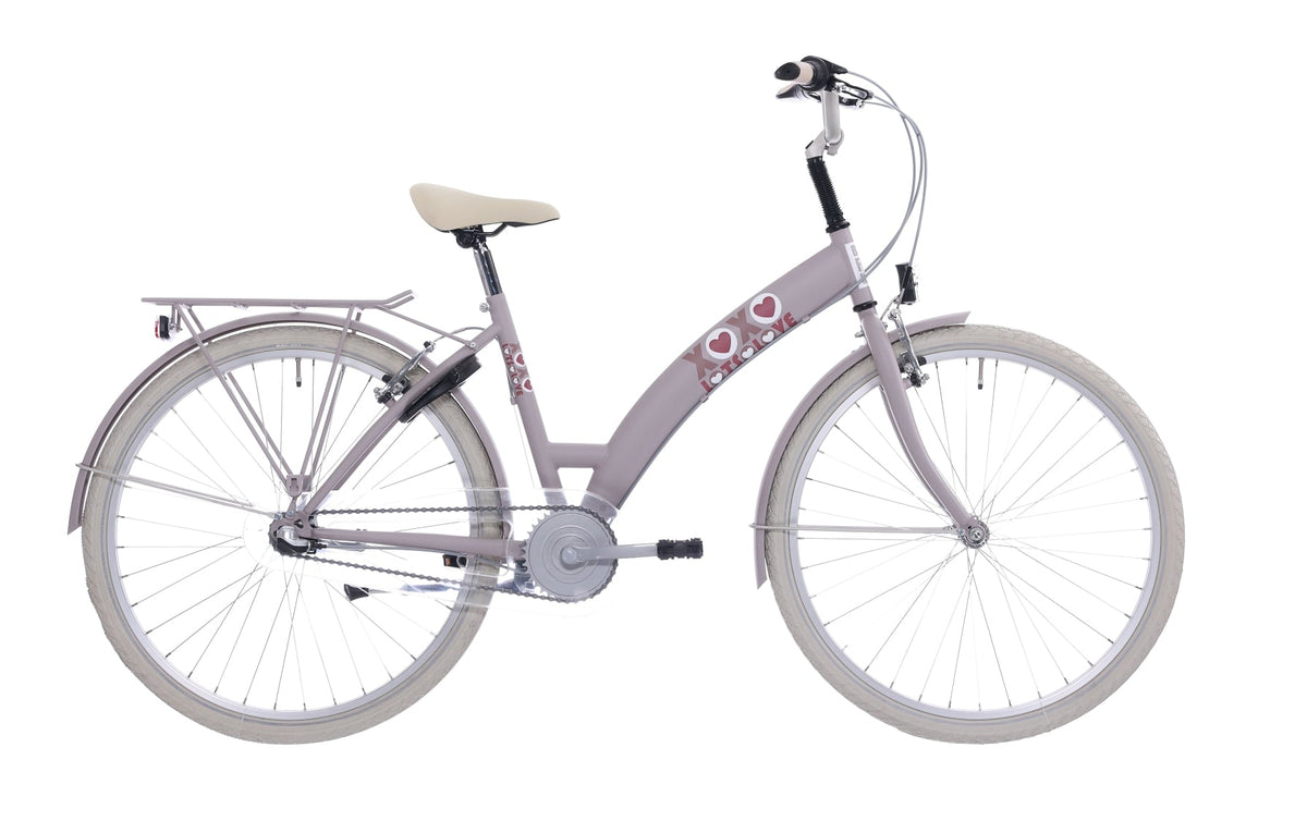 BikeFun Children's Bike 26 Beaucoup d'amour avec Nexus 3 Gears - Adobe Pink