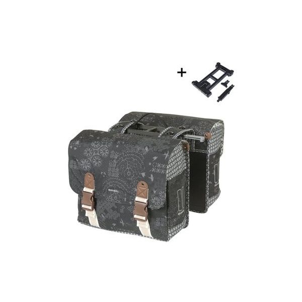 Sac à vélo de basilic Double Boheme Charcoal Mik 35L