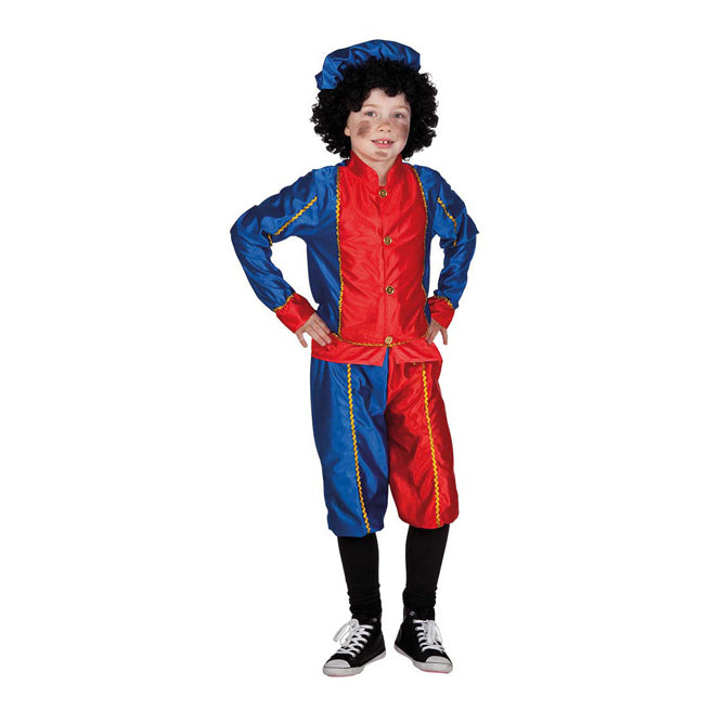 Costume Boland Piet rouge bleu, 4-6 ans