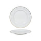 Assiette bord or blanc ø20,5cm boîte de 6
