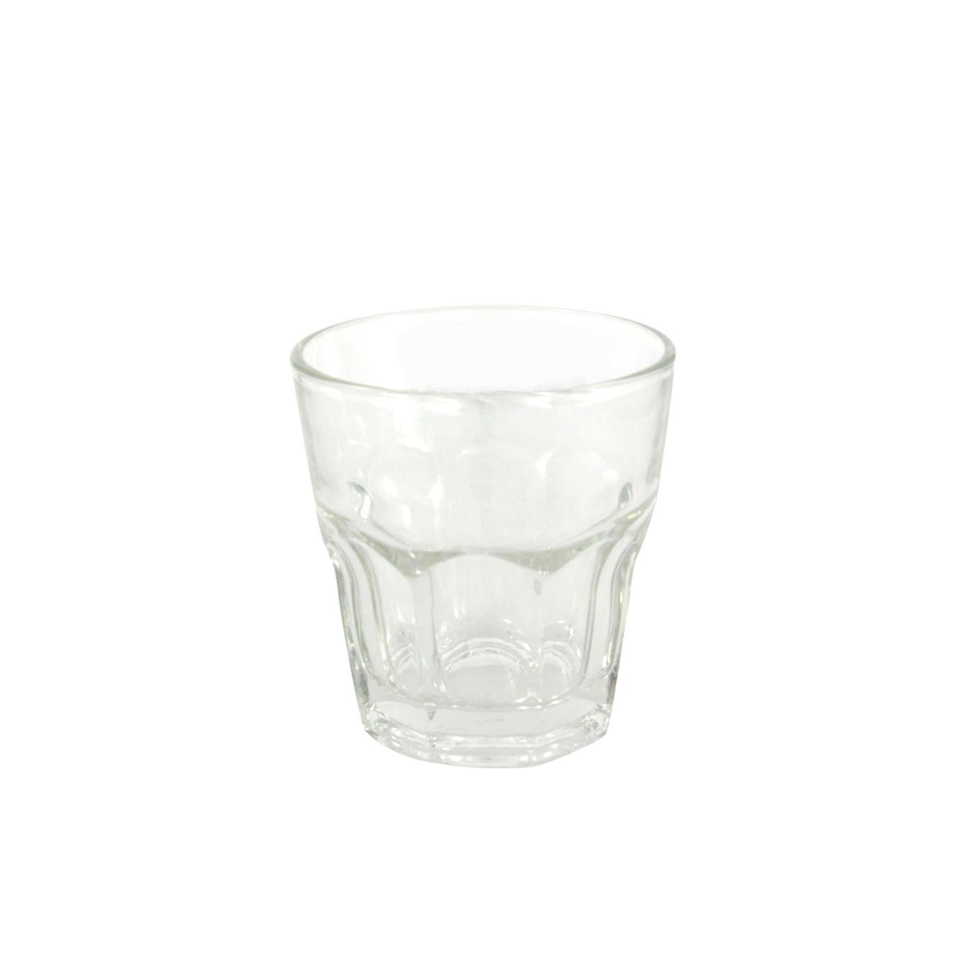 Verre à boire facetté 8x8,5cm 240ml boîte de 6