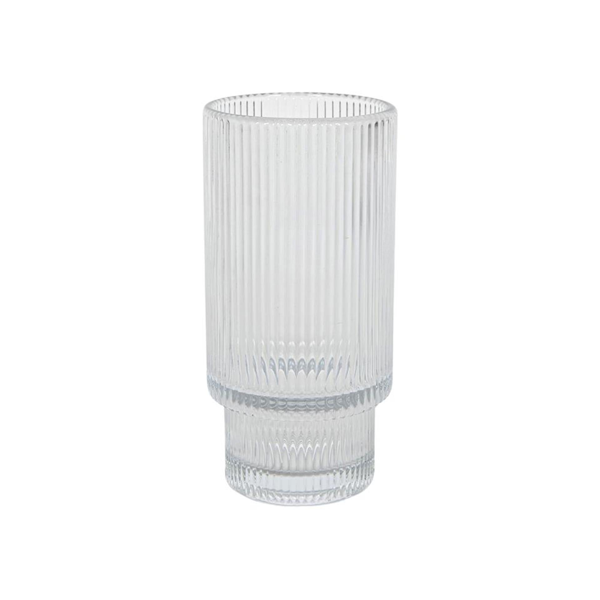 Lignes de verre claires empilables Ø 7,7x14 cm 460 ml