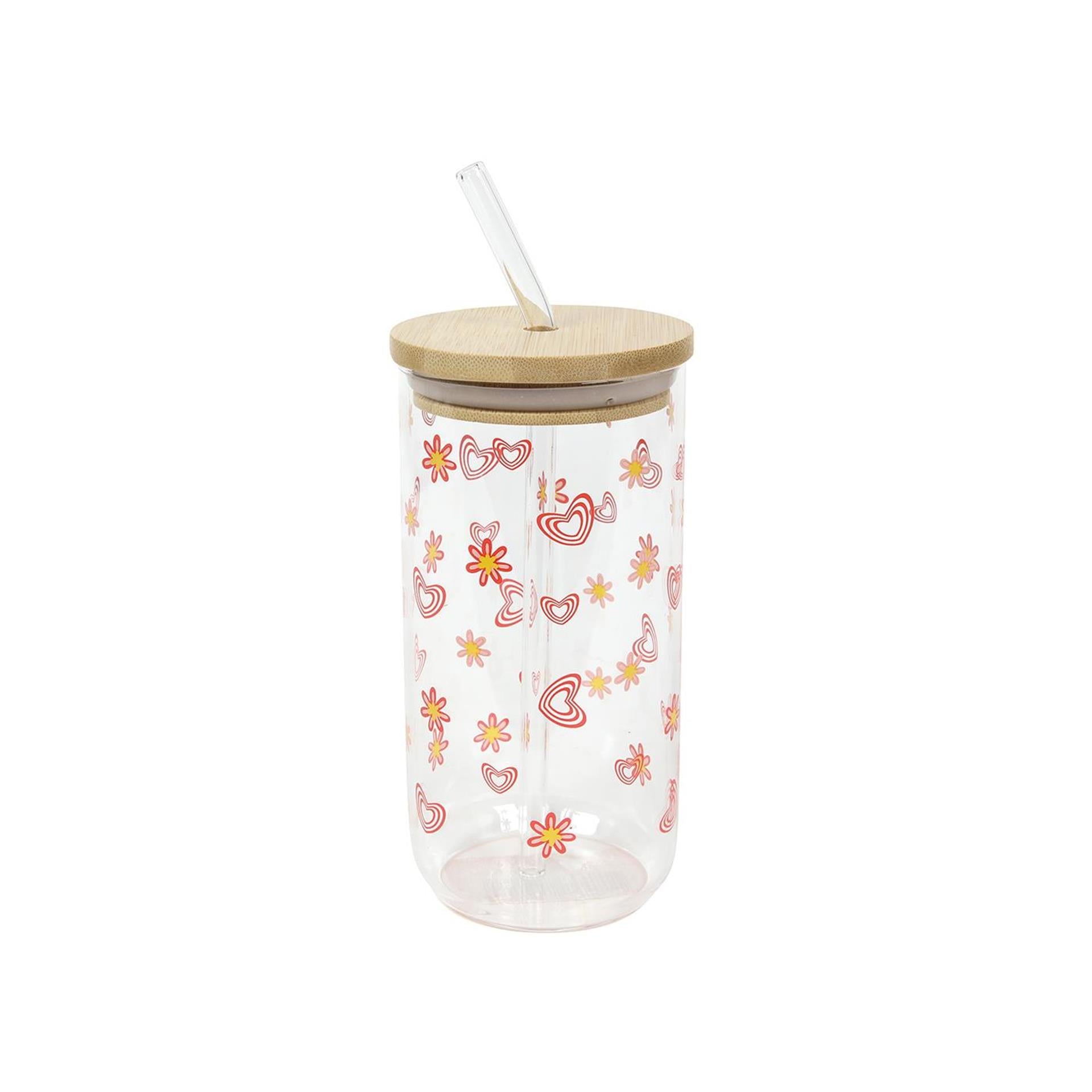 Verre à boire avec paille et couvercle 500ml