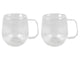 Lignes de verre à double paroi 2 pièces