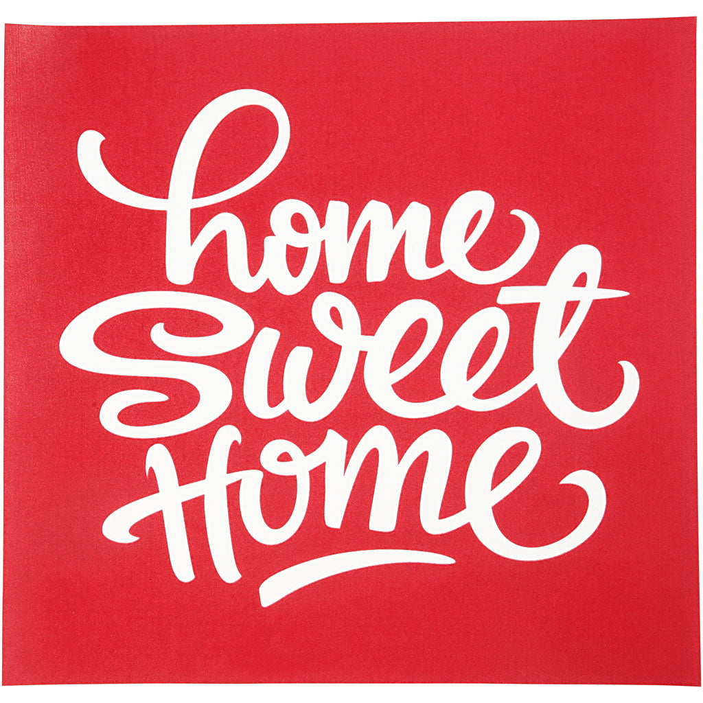 Pochoir d'écran, home sweet home, feuille 20x22 cm, 1 feuille