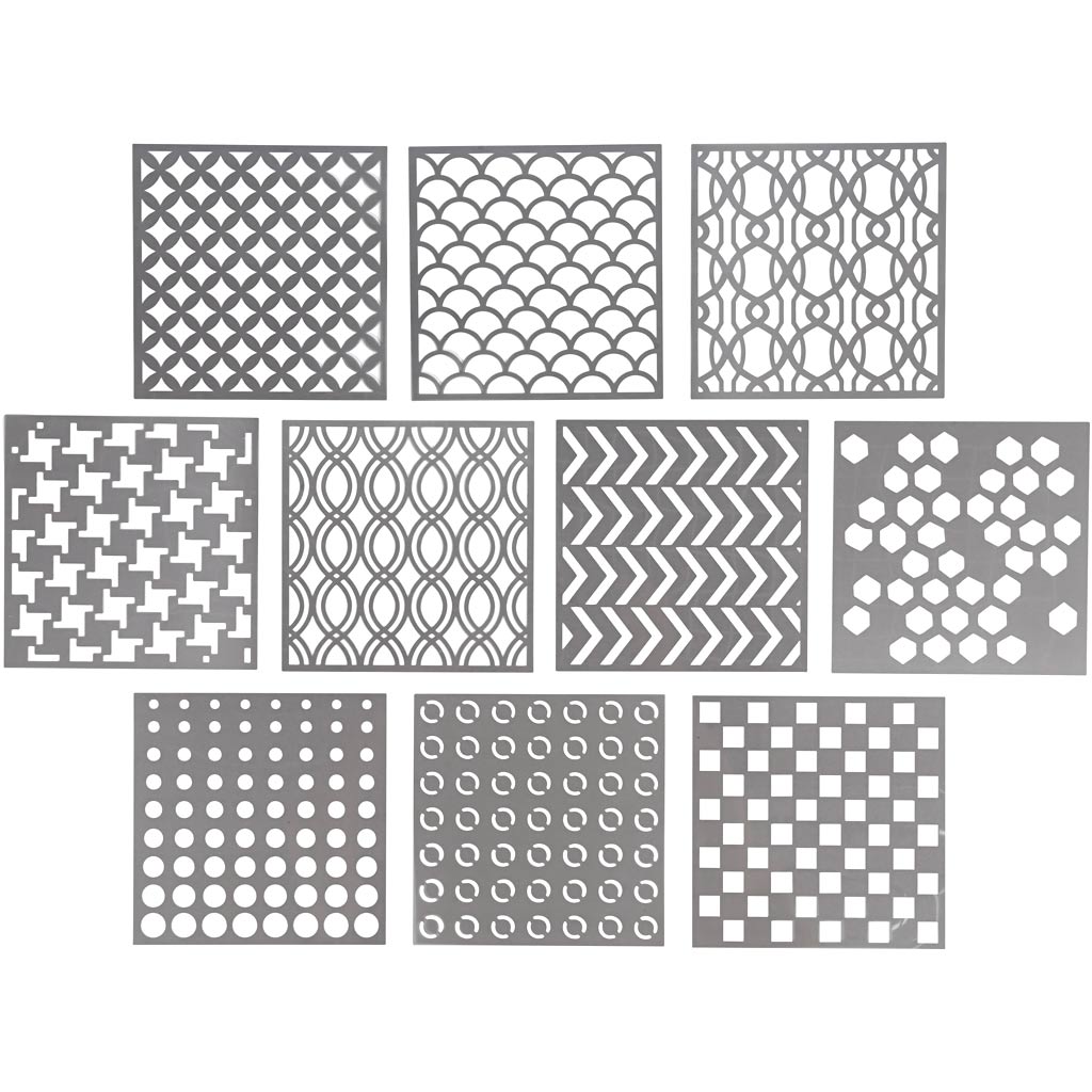 Gabarit d'entreprise Creativ, format 15x15 cm, épaisseur 0,31 mm, 10 feuilles 1 boîte