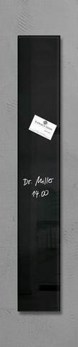 Tableau magnétique en verre Sigel - artverum - 12x78cm - noir - si-gl100