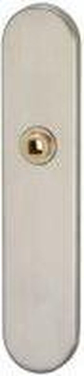 Bouclier de porte Impresso ovale en acier inoxydable