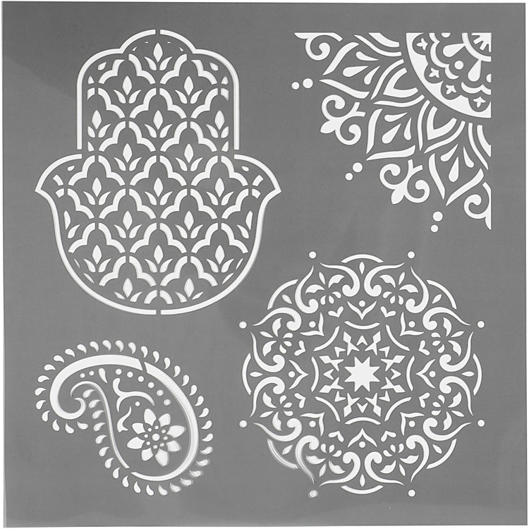 Modèle de l'entreprise Creativ Motifs ethniques, 30,5x30,5 cm