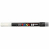Marqueur Posca Uni-Posca, AFM PCF350, épaisseur de ligne 1-10 mm, pinceau, blanc, 1 pièce