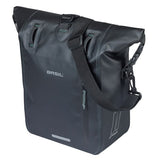 Basil sac de vélo simple rivo m bâche mik 12-15l 14 x 25 x 38 cm - noir - afbeelding 3