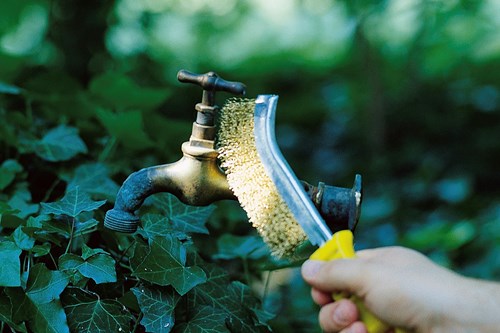 Brosse métallique à main Wolfcraft | laiton | 265 mm | 1 pièce - 2716000