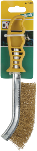 Brosse métallique à main Wolfcraft | acier inoxydable | 265 mm | 1 pièce - 2717000