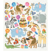 Autocollants Creativ company, anniversaire animal, feuille 15x16,5 cm, 1 feuille