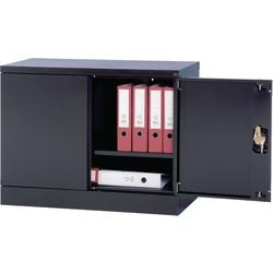Armoire en acier noir pour espace réel