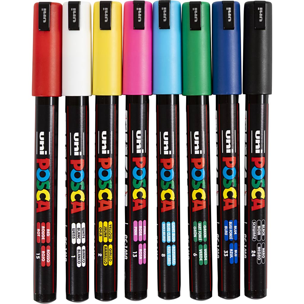 Https : www.cchobby.nl posca-marker-afm-pc-1mr-line Thickness-0-7-mm-extra-fine-8-piece-1-piece