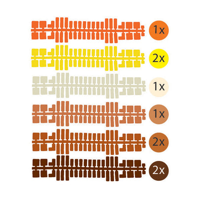 Bandes de couleurs Ministeck, 9e.