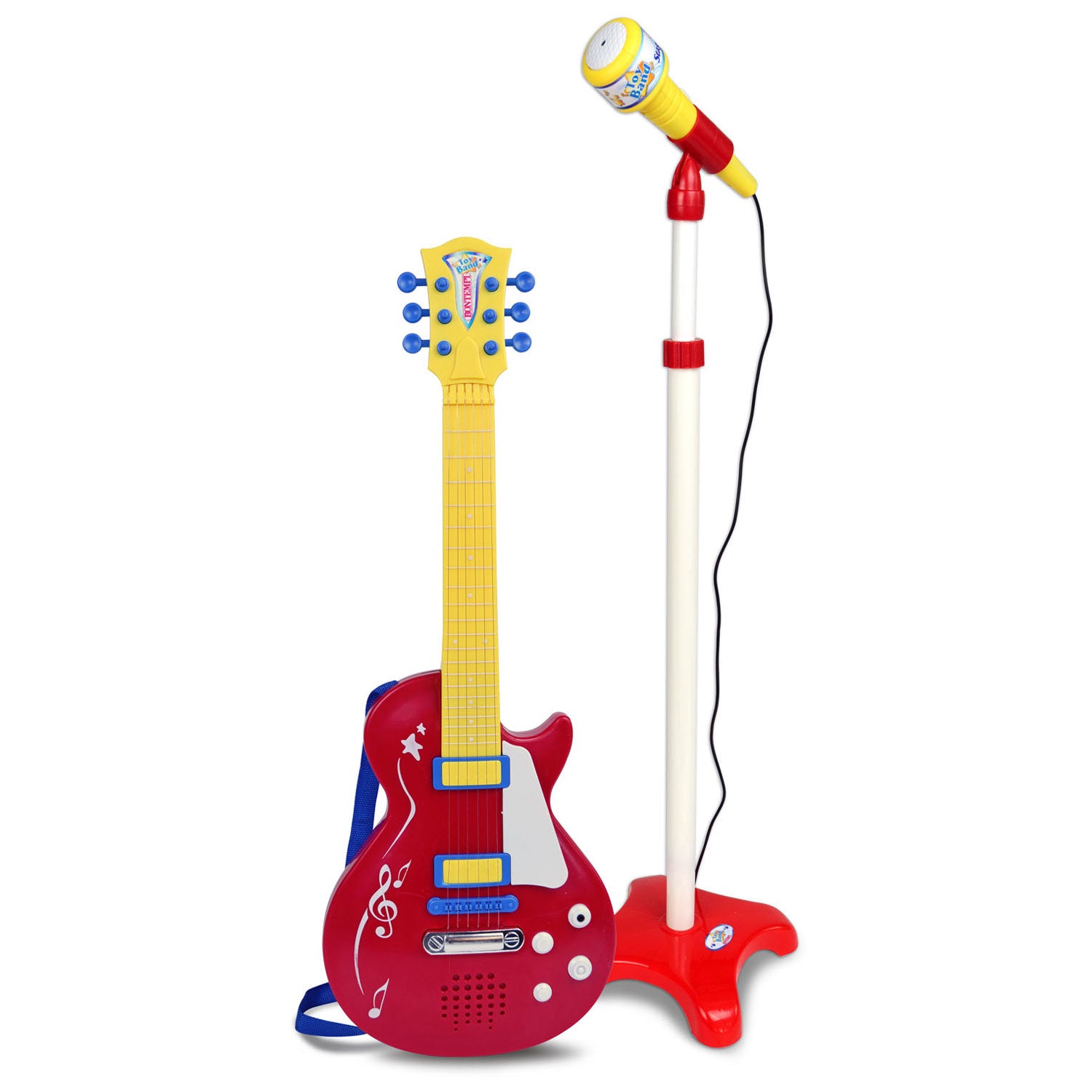 Guitare électrique bonmpi avec microphone de stage