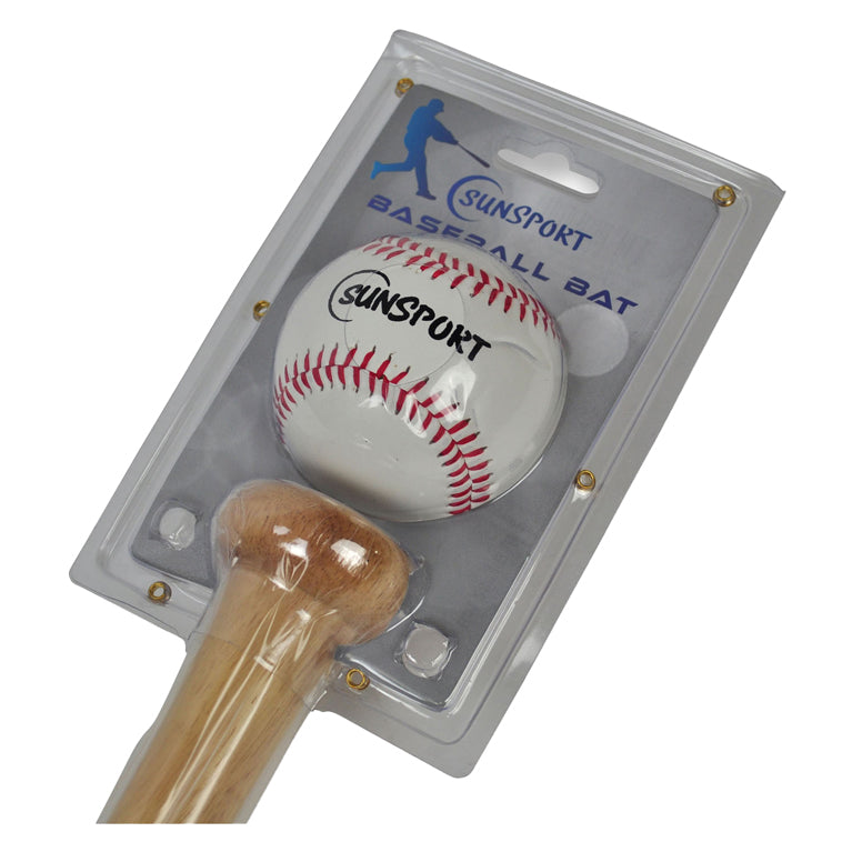 Bat de baseball tactique Sunsport avec balle, 86 cm