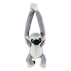 Camarades tactiques câlins lemur maki gris noir