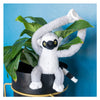 Camarades tactiques câlins lemur maki gris noir