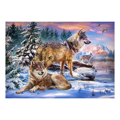 Selecta Castorland Plug Puzzle Wolfish Wonderland, 500e.