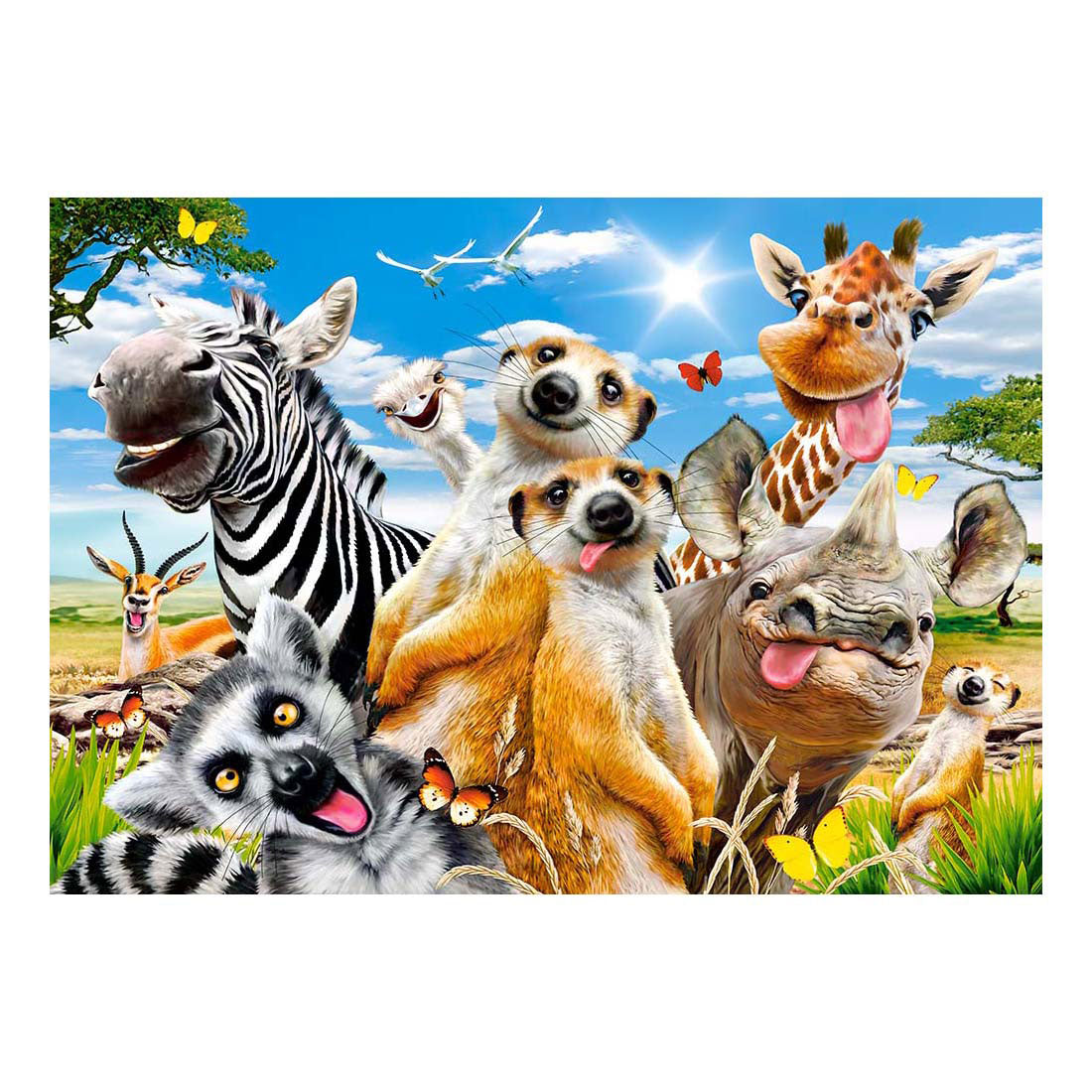Selecta castorland puzzle selfie africain, 500 pcs.