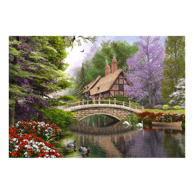 Selecta Castorland Leg Puzzle River Cottage, 1000st.