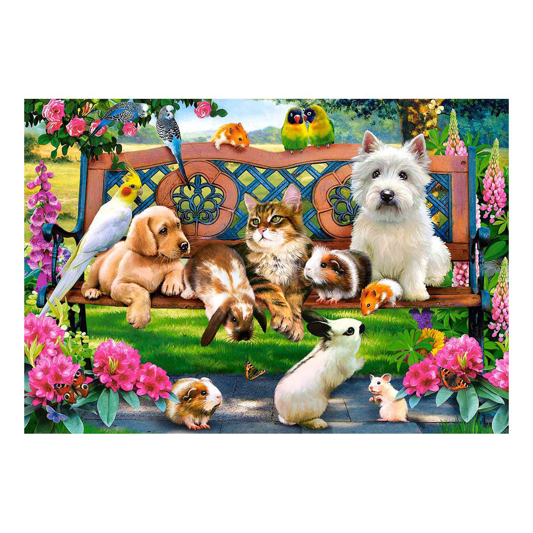 Selecta castorland puzzle animaux dans le parc, 1000 pcs.