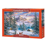 Selecta Castorland Play Puzzle Mountain Christmas, 1000st. - afbeelding 1
