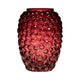 Vase ventre bibble en verre Hatchet rouge ø15xh20cm