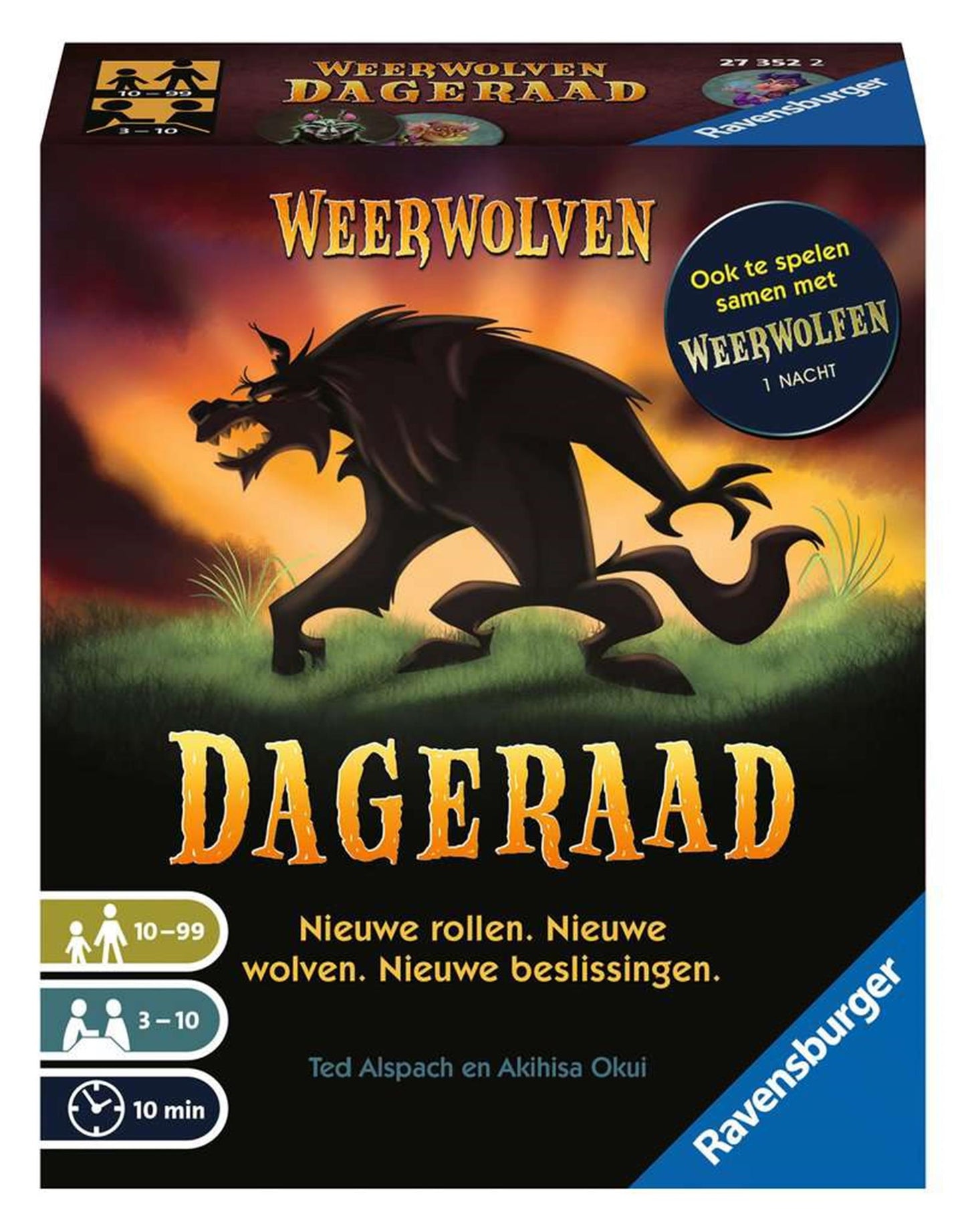 Ravensburger Werewolves Van Wakkerdam: Dawn - Game de carte