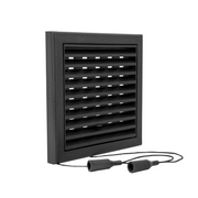 Renson 1069262 - grille orientable en saillie PVC 732 (154x154) str 9005 (noir) | 2 pièces - afbeelding 7