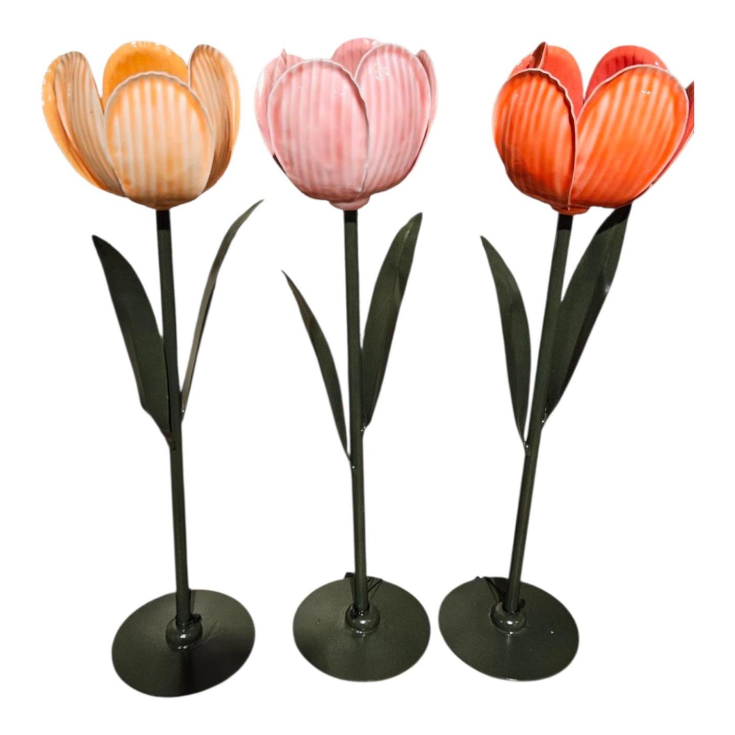 Photophore ambiance Mansion tulipe pastel h40cm