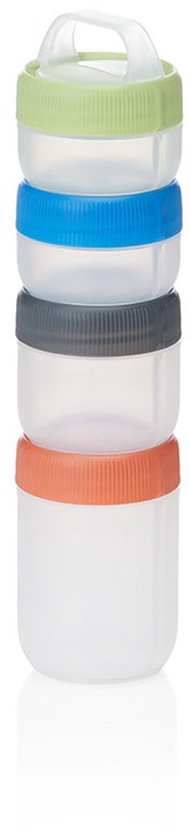 Human gear humangear - stax - petit - spectre clair - starter 4-pack - boîte de rangement - empilable - léger