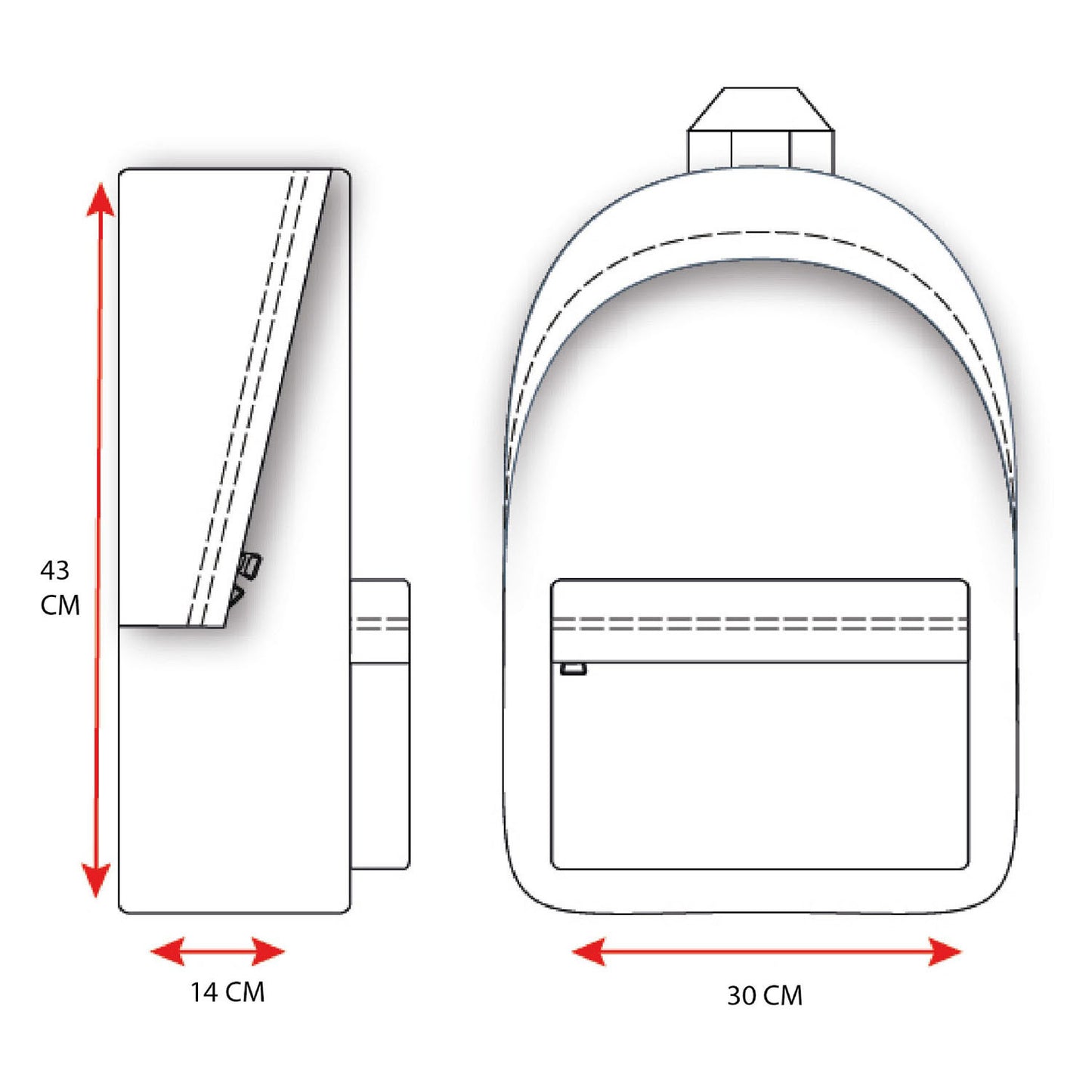 Sac à dos vadobag le gris fou de l'équipe folle
