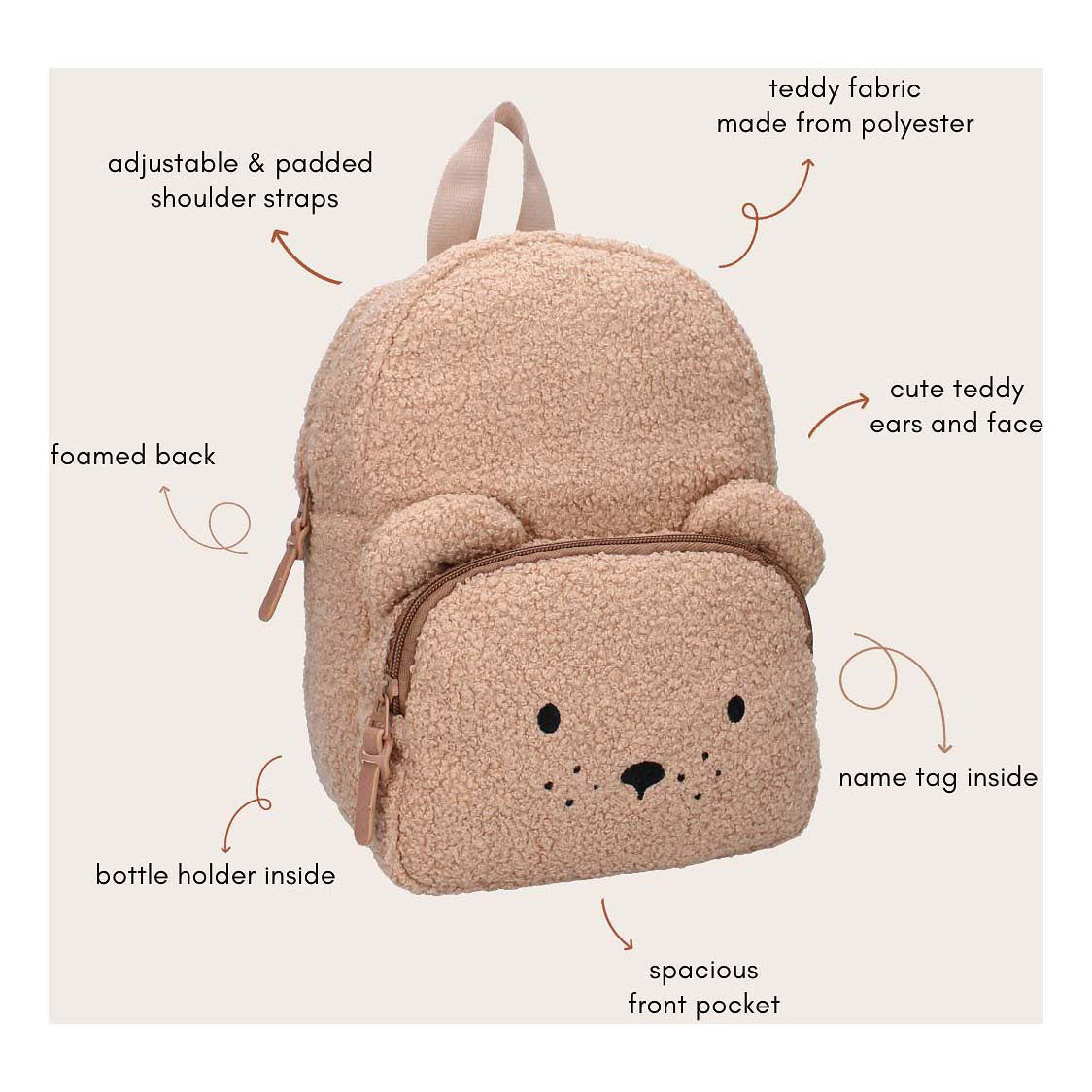 Kidzoom sac à dos Pise Comfort Friends Teddybeer