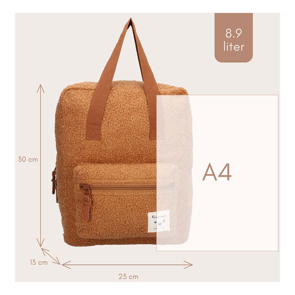 Kidzoom sac à dos berlin chuchotement doux brun
