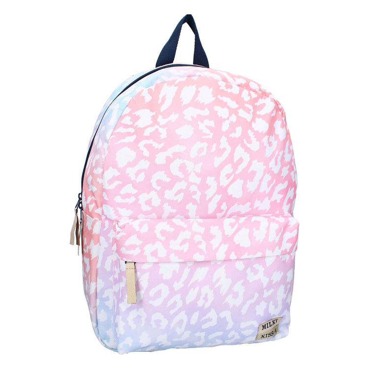Milky Kiss sac à dos style audacieux imprimé léopard