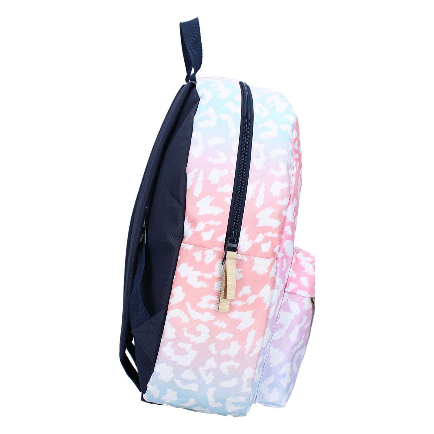 Milky Kiss sac à dos style audacieux imprimé léopard