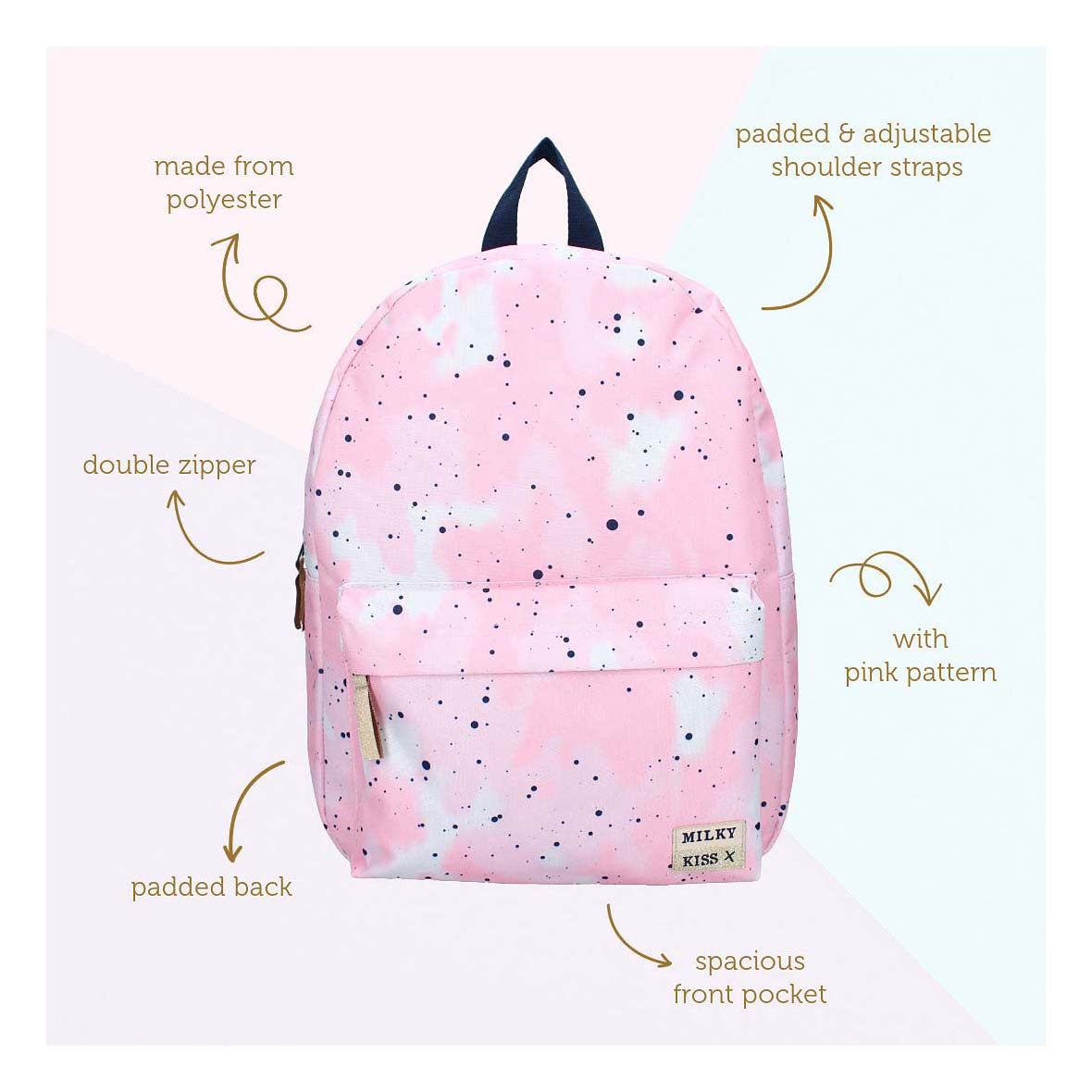Milky Kiss Backpack Bold Style Pick Print