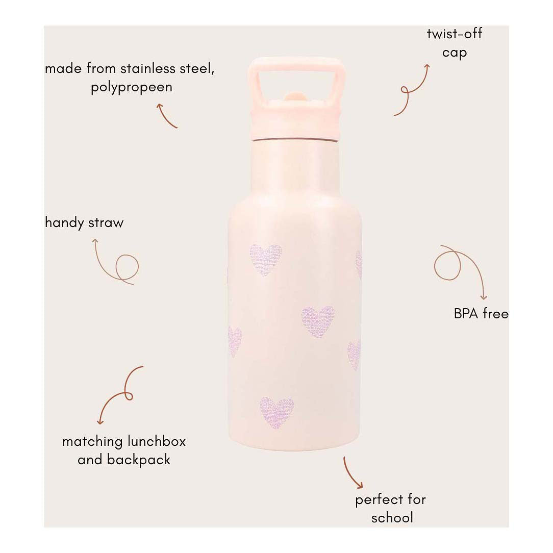 Kidzoom Buver Bottle Sweet SIPS Hartjes, 350 ml